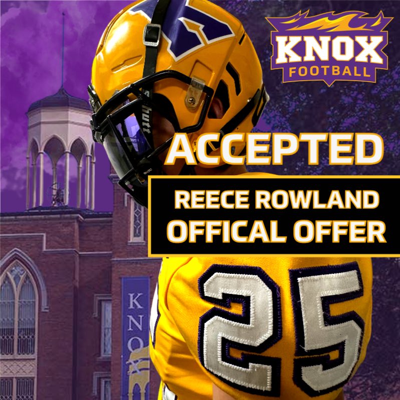 After a great conversation with <a href="/Coach_Bontrager/">Seth Bontrager</a> I am bless to receive my first offer! Thank you to my coaches <a href="/Ty1Prince/">Ty Prince</a> <a href="/grind_30/">GRIND:30</a> <a href="/SutterFootball/">𝕊𝕦𝕥𝕥𝕖𝕣 𝔽𝕠𝕠𝕥𝕓𝕒𝕝𝕝</a> <a href="/coachrrhino/">Ryan Reynolds</a> <a href="/FB_KnoxCollege/">Knox College Football</a>