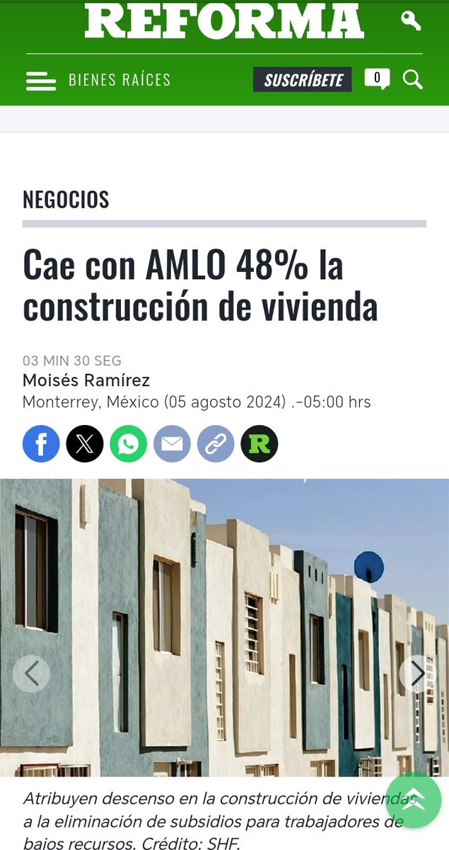 MaromaPolitica's tweet photo. Promesa 8: Se construirán un millón de viviendas por año, tanto para el campo como para ciudad, respetando las normas medioambientales. Encarece el precio de la vivienda, se construyó menos de 1/6 de lo prometido irrespetando al medioambiente. #PutonaDelBienestar #PoderosoMuerto https://t.co/Vzz8mO91TB