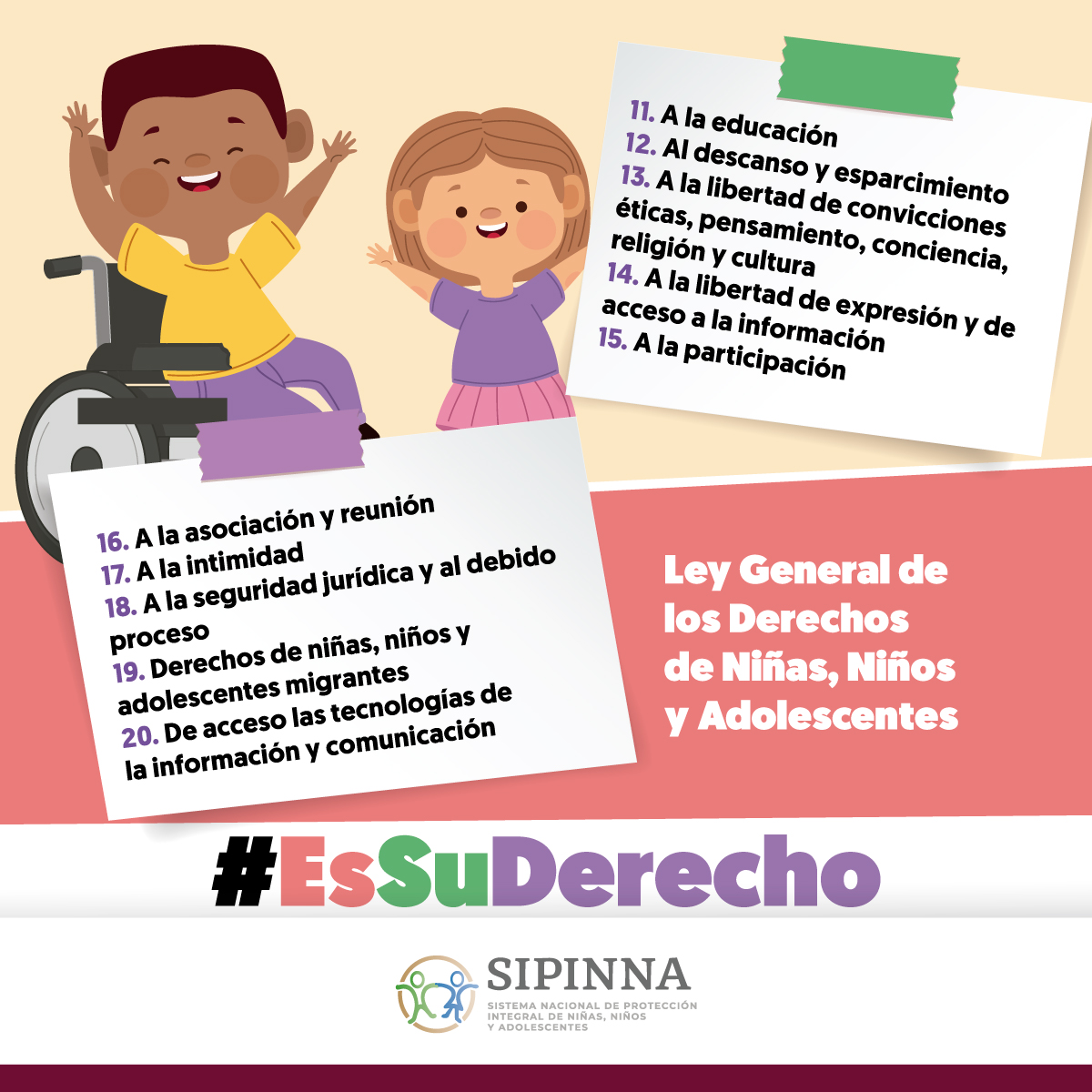 SIPINNA_MX's tweet photo. 🌍✨ Hoy celebramos el #DíaUniversalDelNiño, reafirmando el derecho de cada niña y niño a un futuro lleno de amor, educación y protección.
Juntos, construimos un mundo donde sus voces sean escuchadas y sus sueños se hagan realidad.
👧👦 #Sipinna #DerechosDeLaNiñez #EsSuDerecho https://t.co/LYb1W8Jjf6