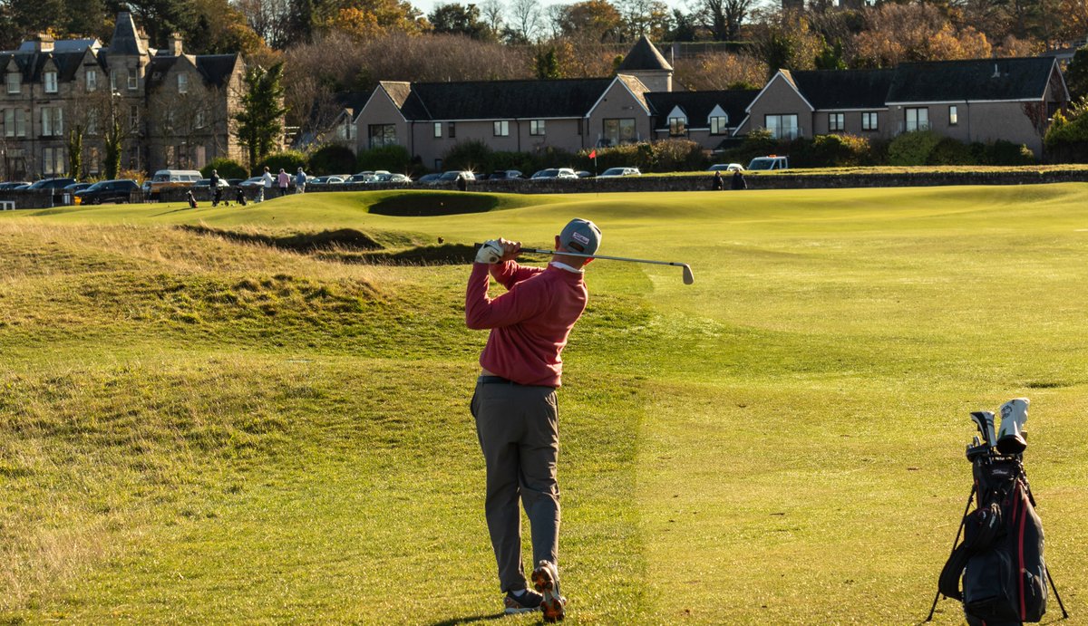 great day at st Andrews old course the 17th was made easy peesy  by this boy drive and second to within 4 feet