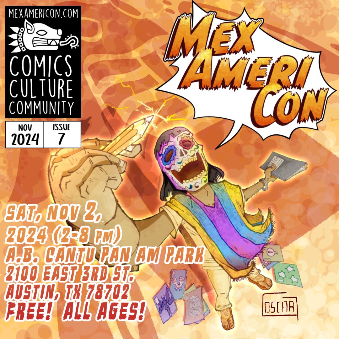 See you tomorrow at @mexamericon ghoul friends! I’ll be tabling all day, collecting YOUR scary stories, and moderating a panel of TERRIFYINGLY talented ghouls! ❤️‍🔥
