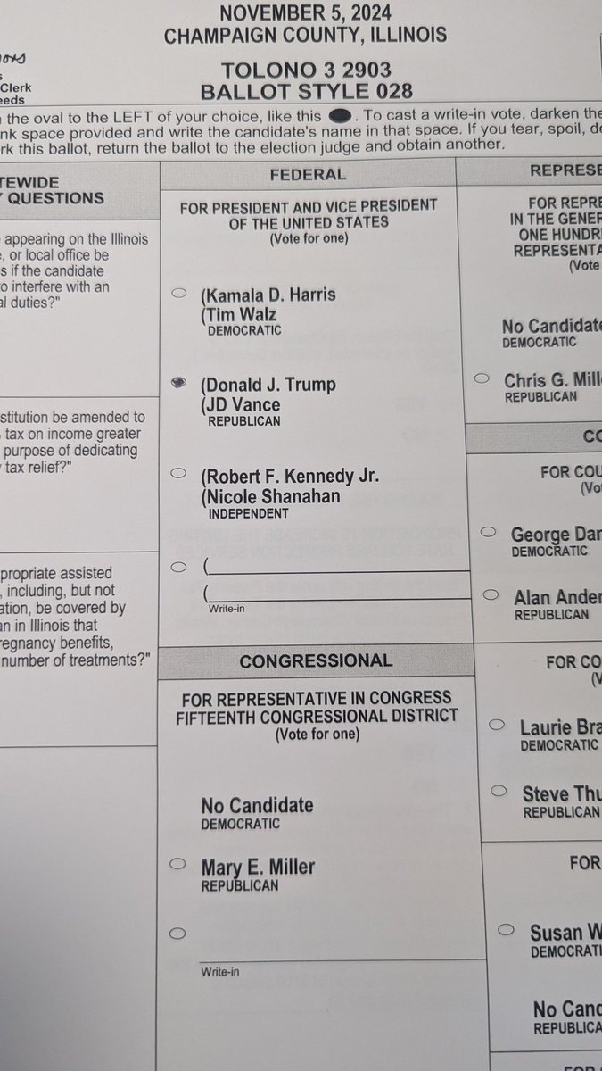 We just voted for the Garbage man.