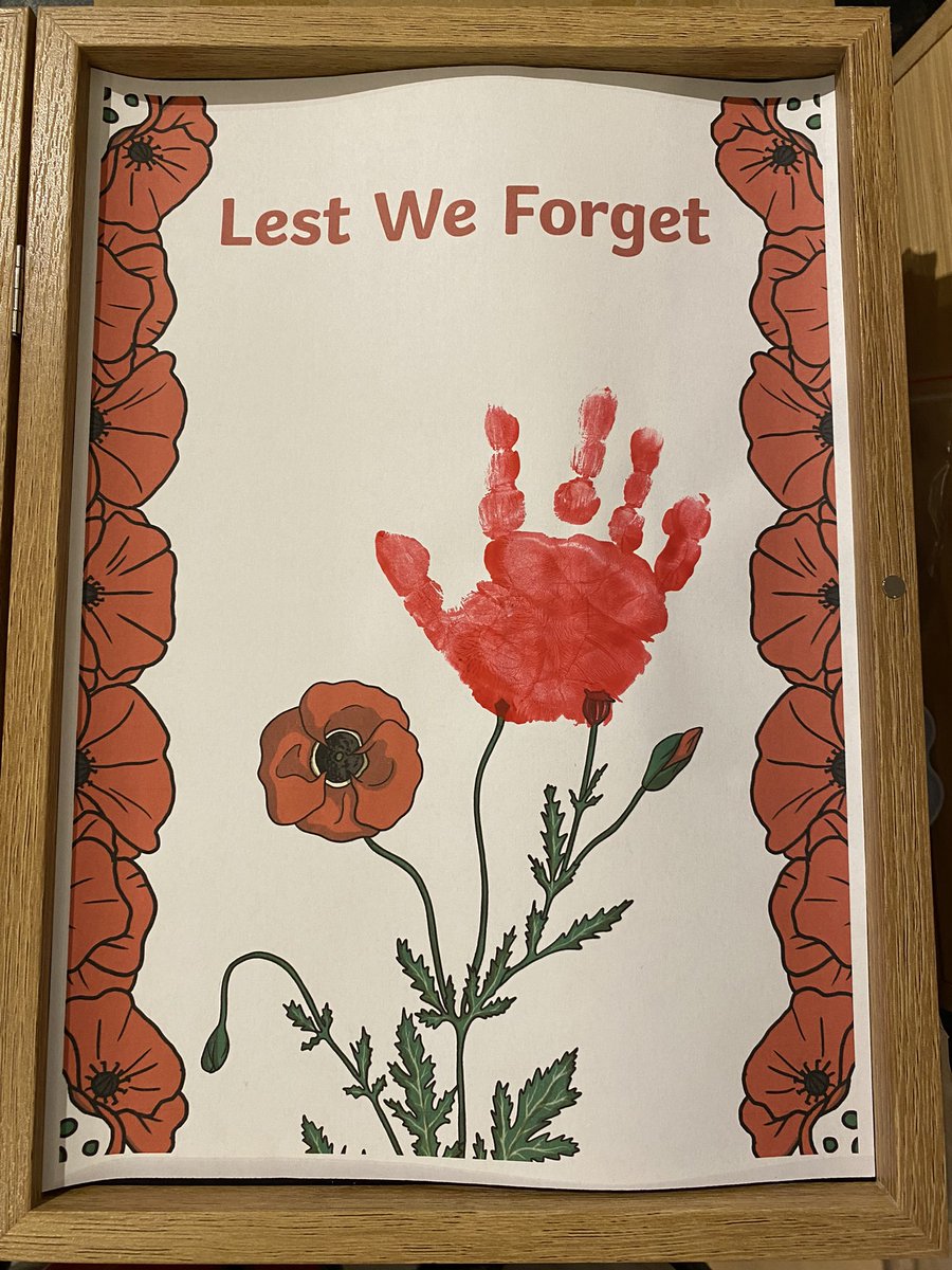 Coby90263897's tweet photo. A little bit of Art for remembrance with the little ones https://t.co/5oK06I9Sep