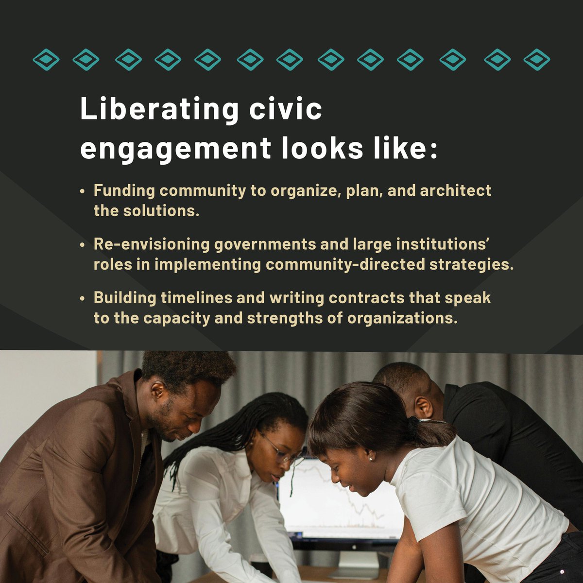 The idea of a government "for and by the people" is foundational, but we still have much work to do. 

To create a more equitable future, we must empower communities who’ve been marginalized to lead. 
blackfuturewa.org/blackwellbeing