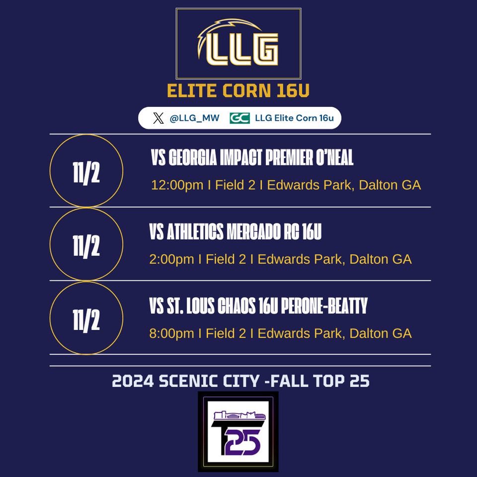Schedule for this weekend!!
Come check us out⚡️⚡️ <a href="/Org_LLG/">Lady Lightning Gold Org Account</a> <a href="/LLG_MW/">LLGElite2024</a> <a href="/sophwools/">Sophie Wools</a> <a href="/em_sapp/">emily sappington</a> <a href="/CoachLaurenKarn/">Lauren Karn</a> <a href="/ShaneWinkler/">Shane Winkler</a> <a href="/JenLapicki/">Jen Lapicki</a> <a href="/DrCoachBrown5/">Megan Brown PhD</a> <a href="/jennacone/">Jenna Cone</a> ⬇️⬇️