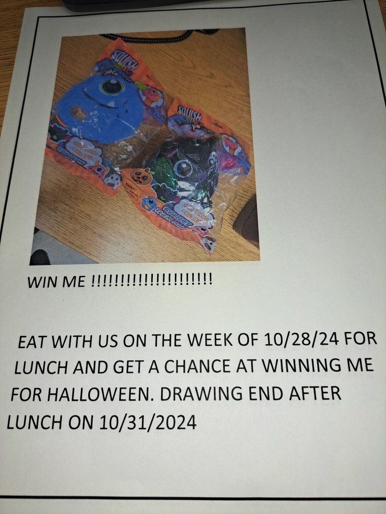 These students won the Halloween cafeteria prizes in October! Way to Go! #AlvinISD