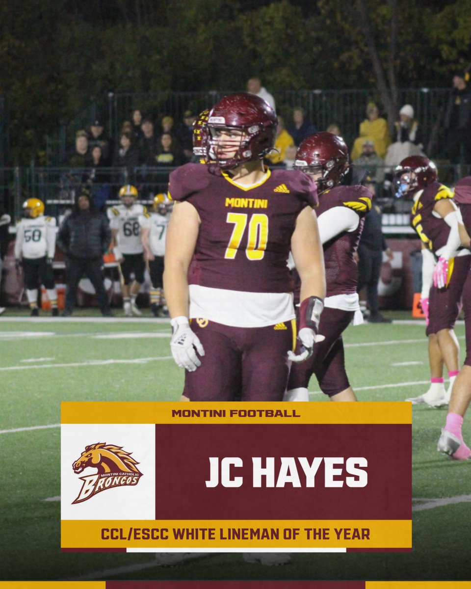 Montini Football (@montinifootball) on Twitter photo Congratulations to <a href="/santinoflorio_1/">Santino Florio</a>, CCL/ESCC White Division Offensive Player of the Year, and <a href="/HayesJC70/">Jonathan Hayes</a>, CCL/ESCC White Division Lineman of the Year! #TeamFirst Congratulations to <a href="/santinoflorio_1/">Santino Florio</a>, CCL/ESCC White Division Offensive Player of the Year, and <a href="/HayesJC70/">Jonathan Hayes</a>, CCL/ESCC White Division Lineman of the Year! #TeamFirst
