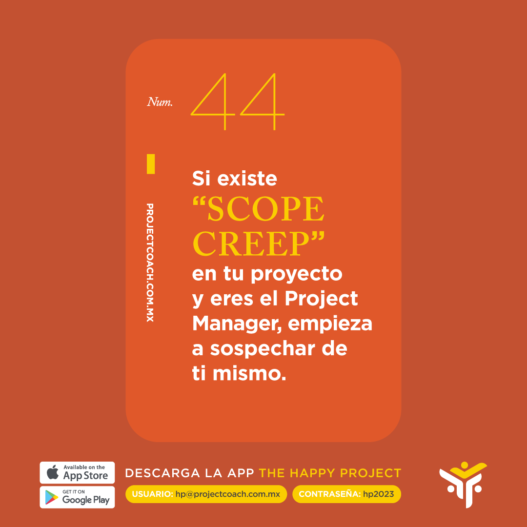 PROJECTCOACHMX's tweet photo. Frase 44/52 de nuestro deck de “52 Thankfool, Therapeutic, Funny &amp; Smart(...ish) Cards to Survive Project Management by PROJECTCOACH Anniversary Edition”

Todas las frases en la app
THE HAPPY PROJECT
Ingresa los siguientes datos:
USUARIO: hp@projectcoach.com.mx
CONTRASEÑA: hp2023 https://t.co/ie5Mc3SgSd