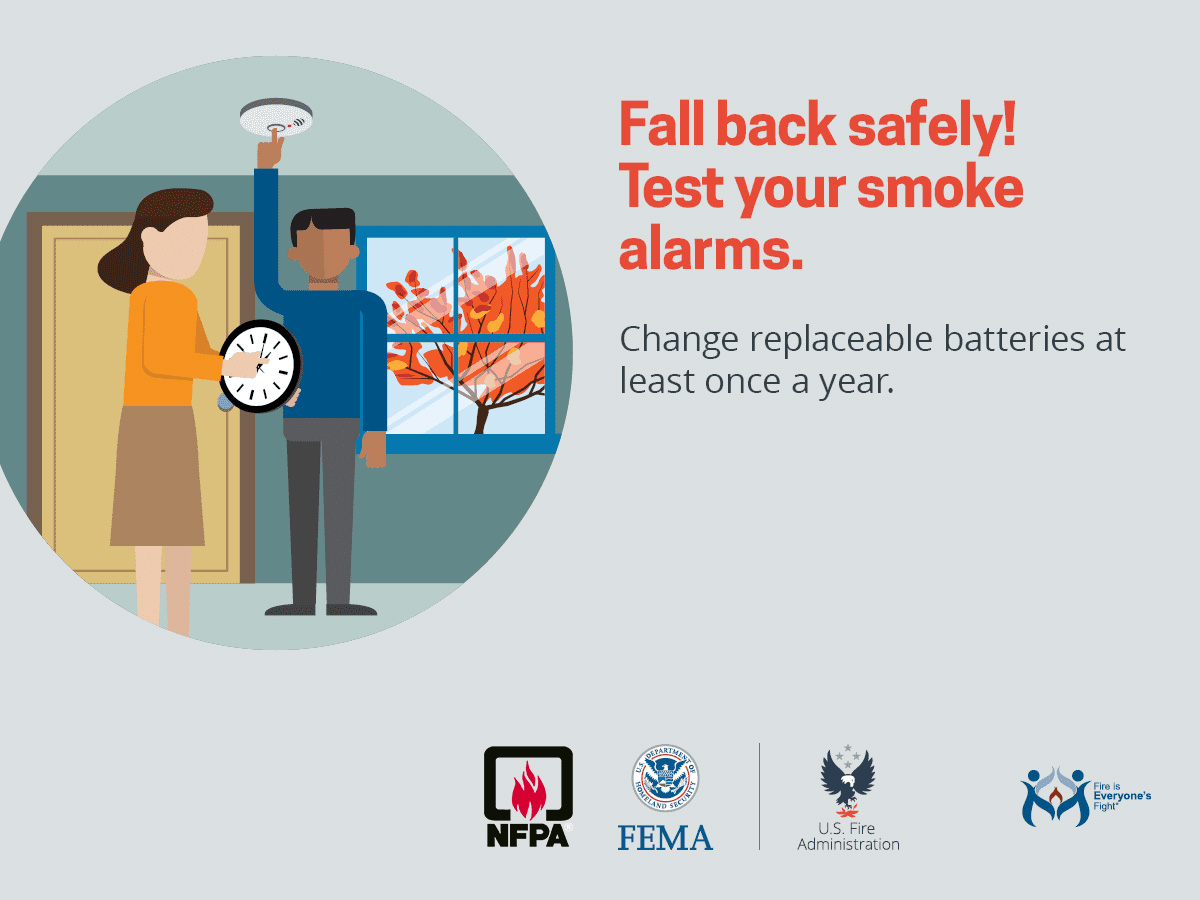 Don't forget to test your smoke alarms this weekend! For more smoke alarm info visit: nfpa.social/VUFW50TYjP5 #FallBackSafely