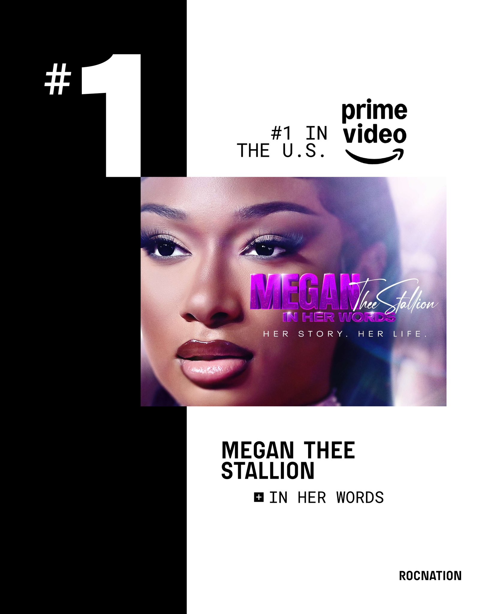 Roc Nation on X: &ldquo;.@theestallion &lsquo;In Her Words&rsquo; documentary is #1 