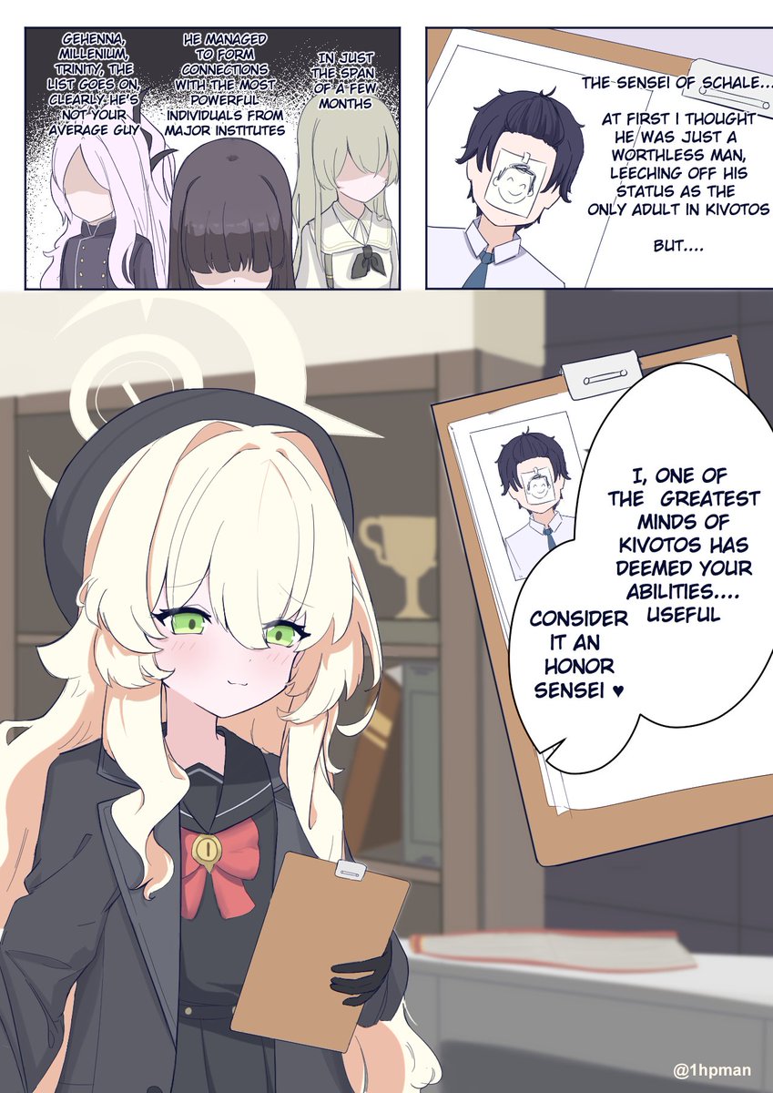 LoliBBA_Lover's tweet photo. It took some time but i finally finished the niya niya comic ive had on my mind ever since her reveal. Please have a read  :) 

#ブルーアーカイブ #BlueArchive https://t.co/Qj1gELQ79M
