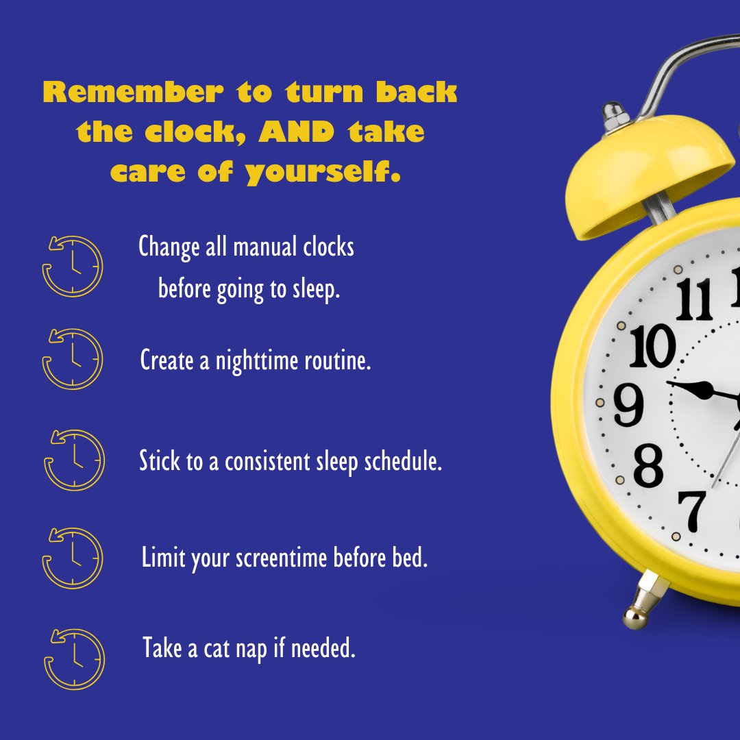 YPRockland's tweet photo. Daylight Savings time starts tonight! That means shorter days and colder temperatures. For some of us that's a real challenges? How do YOU beat the winter blues? https://t.co/vRLfuBasv6
