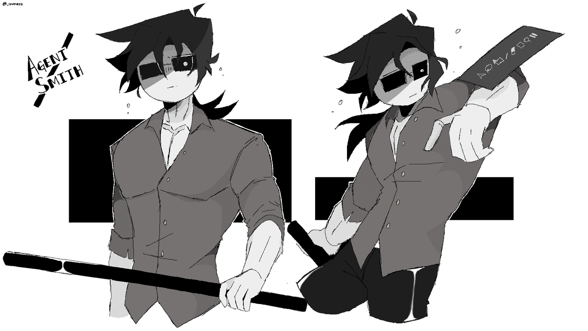 Yumesz_'s tweet photo. agent smith #animationvsminecraft #animationvsanimator #animationvsminecraftfanart #alanbecker https://t.co/t4wzqS99Ql