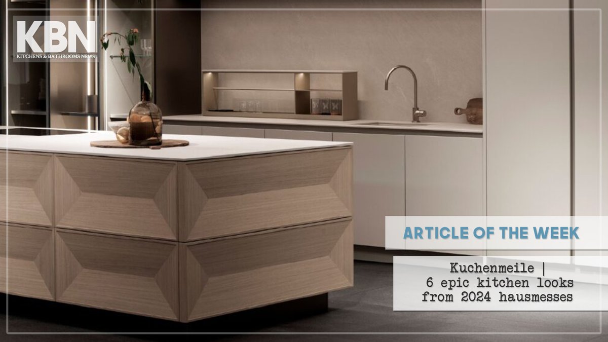 ARTICLE OF THE WEEK: German kitchen manufacturers opened the doors to their hausmesses revealing the latest furniture trends for 2025, under the umbrella brand of Kuchenmeile.
#kitchendesign #interiordesign 
kandbnews.co.uk/products/kitch…