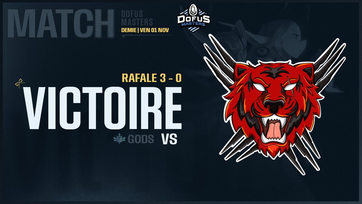 La Rafale a été trop forte ce soir, 3-0 contre Gods, nous avons nos premiers finalistes !