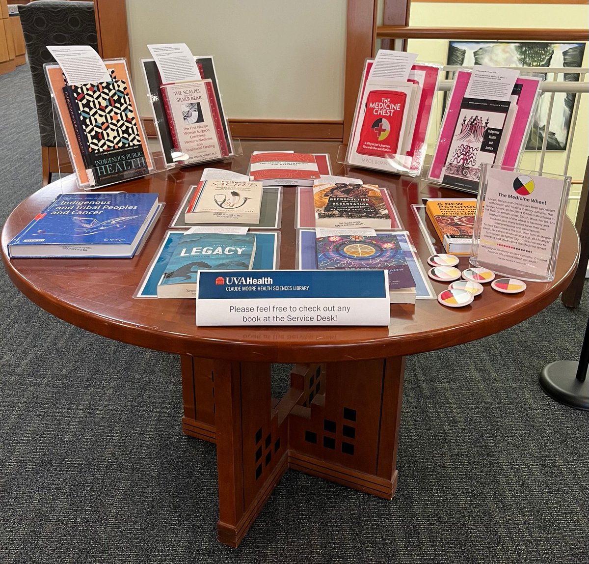 The UVA Claude Moore Health Sciences Library celebrates Native American Heritage Month! Visit the book display in the lobby for recent additions to the collection. 

buff.ly/48EuEXF