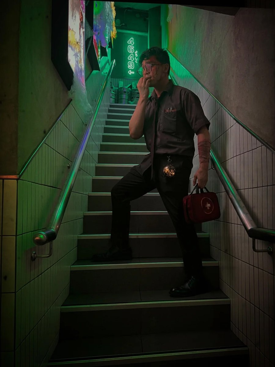 DeadbyDaylight's tweet photo. Halloween may be over, but cosplays are here to stay! 🎃 We hope you keep sharing them with us all year long. 

We love seeing your creations on r/deadbydaylight, like u/Taxyjoust's Dwight Fairfield: https://t.co/2i1sBMLpQ7 https://t.co/otIopPk7Dp