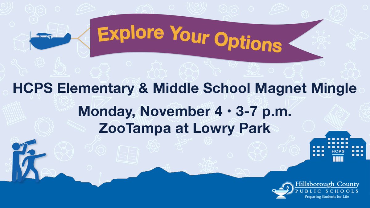 🎉Get ready to mingle <a href="/ZooTampa/">ZooTampa at Lowry Park</a>!
🌟Dive into the incredible world of our Elementary &amp; Middle Magnet School options for the 2025-26 school year! 
✨Arts...STEM ... virtual learning...K-8 environments...IB. We have something to spark every child’s interest! 
loom.ly/hzWpES4