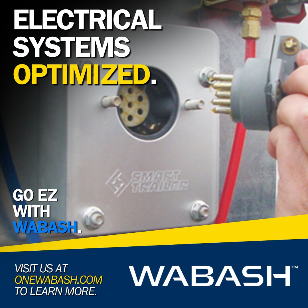 Streamline your trailer’s electrical system with the EZ 7-Way!

Engineered for quick replacement, weatherproof performance, and easy wiring—keeping your fleet on the road longer.

Learn more: onewabash.com/products/trail…

#OneWabash #TrailerTechnology #Efficiency