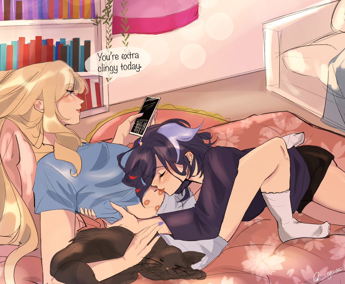 cozy afternoons✨🌺 
modern #clorivia is back #GenshinImpact