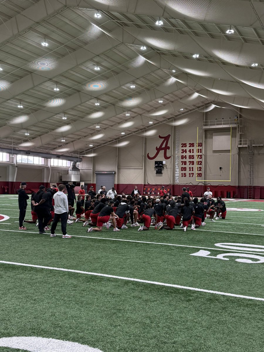 Thank you <a href="/AlabamaFTBL/">Alabama Football</a> for allowing us to use your facilities!