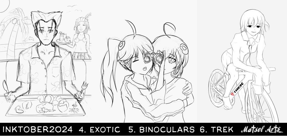 Matsel_Arts's tweet image. hi. i know it's a little late but i was drawing #inktober2024 and forgot to post sowwy>.<
official list with only #monogatari dudes. gataritober kinda #物語シリーズ pt. 1