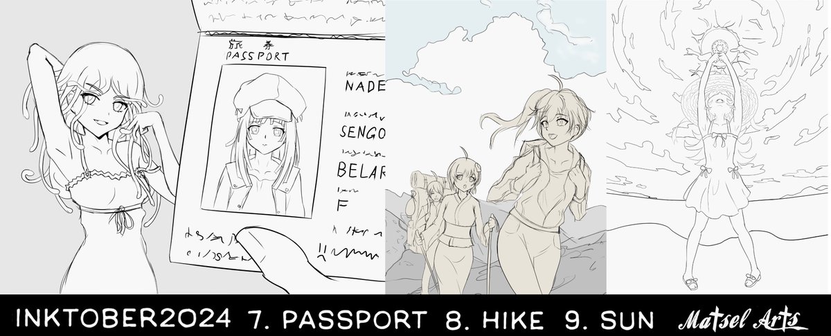 Matsel_Arts's tweet image. hi. i know it's a little late but i was drawing #inktober2024 and forgot to post sowwy>.<
official list with only #monogatari dudes. gataritober kinda #物語シリーズ pt. 1