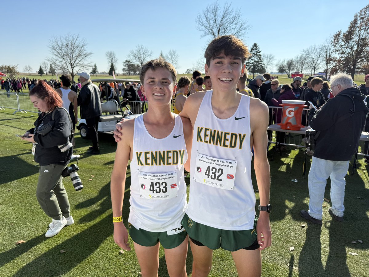 2 happy runners.  Congrats!