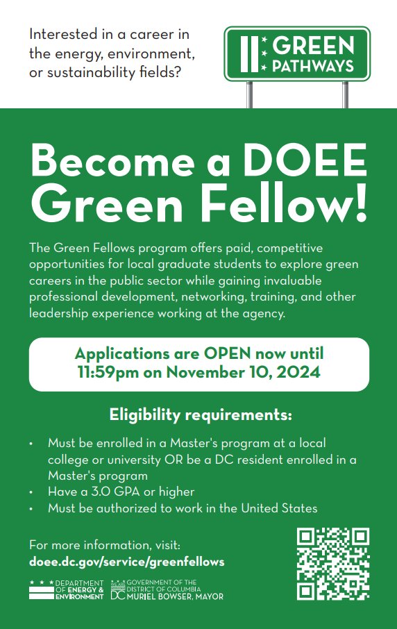 Department of Energy &amp; Environment on X: &ldquo;We&rsquo;re looking for Green 