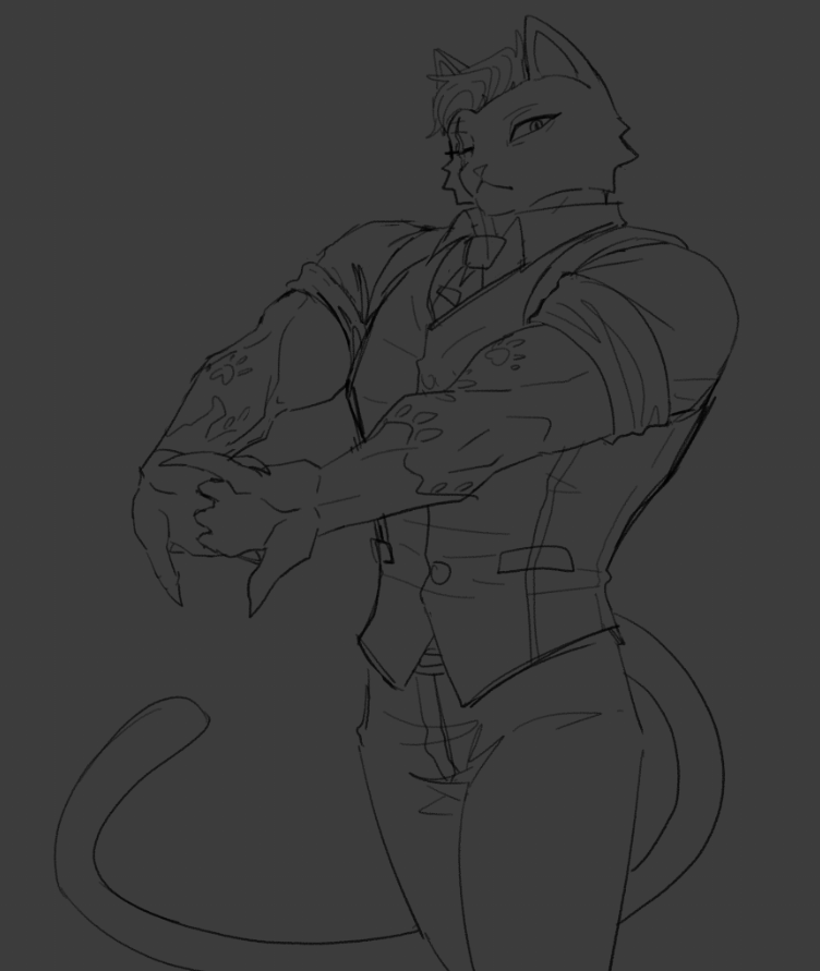 Nini_Doodles's tweet photo. ill finish this later but uhhhHHH kitty. https://t.co/5tm779rzmf
