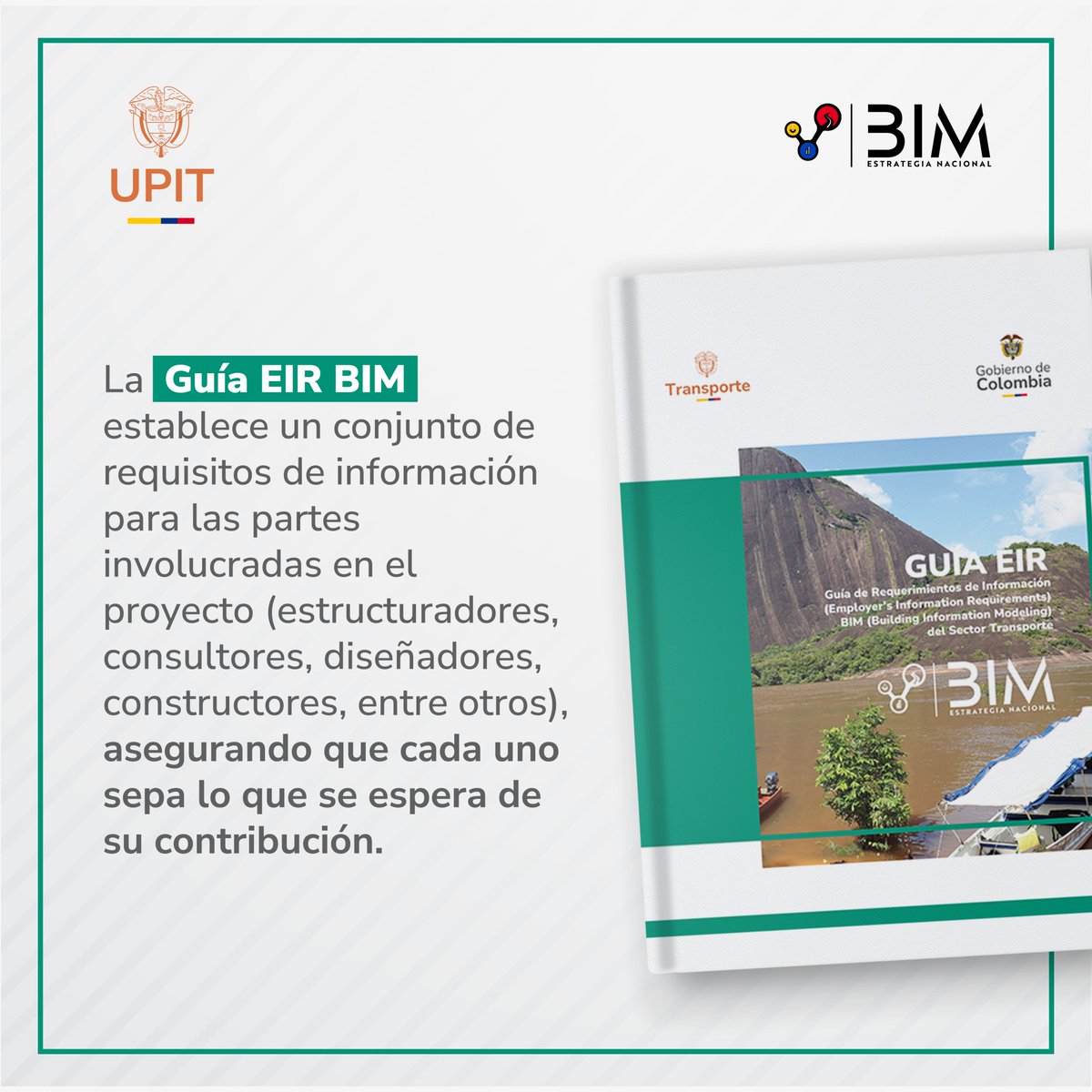 InviasOficial's tweet photo. La estrategia BIM es sinónimo de trabajo en equipo, para transformar la infraestructura de transporte del país con apoyo de todos los actores involucrados 🤝🚀
 
Más información 🛜👉🏼 https://t.co/s1gy9n5Bzs
 
#TransformaciónBIM https://t.co/RDfHbSz3XM