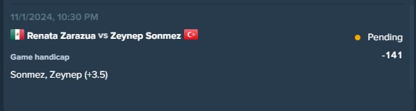 BookiesBandits's tweet photo. ⭐️ 3 Winners in a Row!

✅ Zeynep Sonmez +3.5 -141 (3%)
📊 Profits: +2.15%

SHOW SUPPORT FOR NEXT 💚 https://t.co/XD6d45PMVw