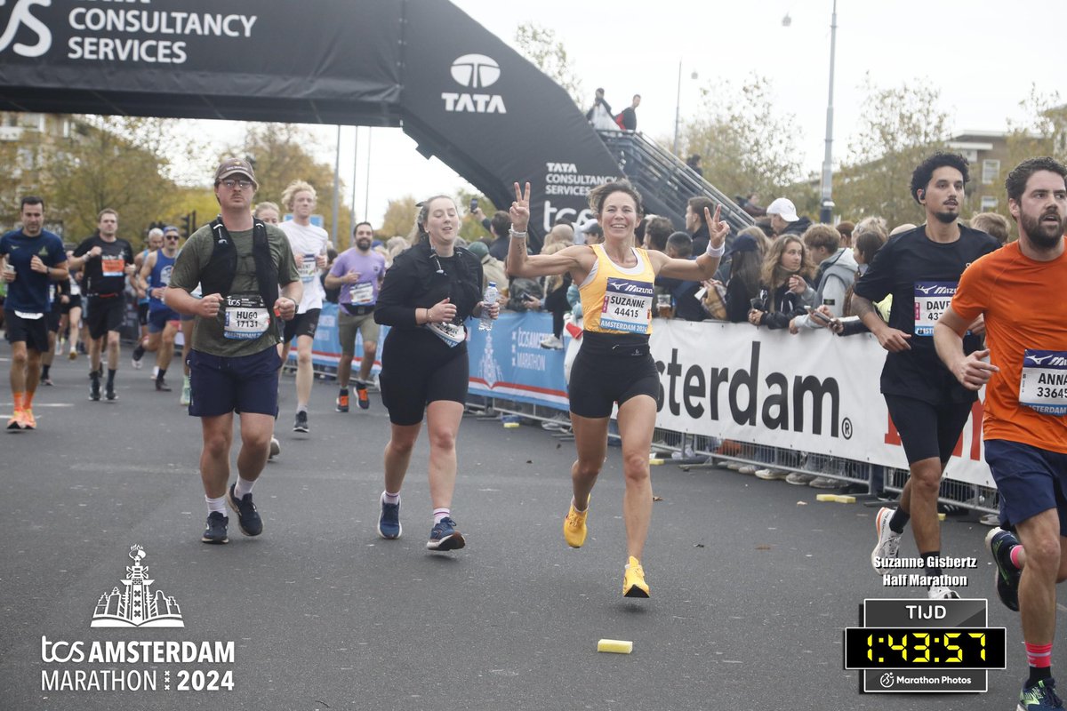SSGisbertz's tweet image. Amsterdam half marathon as afterburner after Berlin marathon! Home game! 01:43 mean 04:52 min/km! @TCSadammarathon #amsterdammarathon