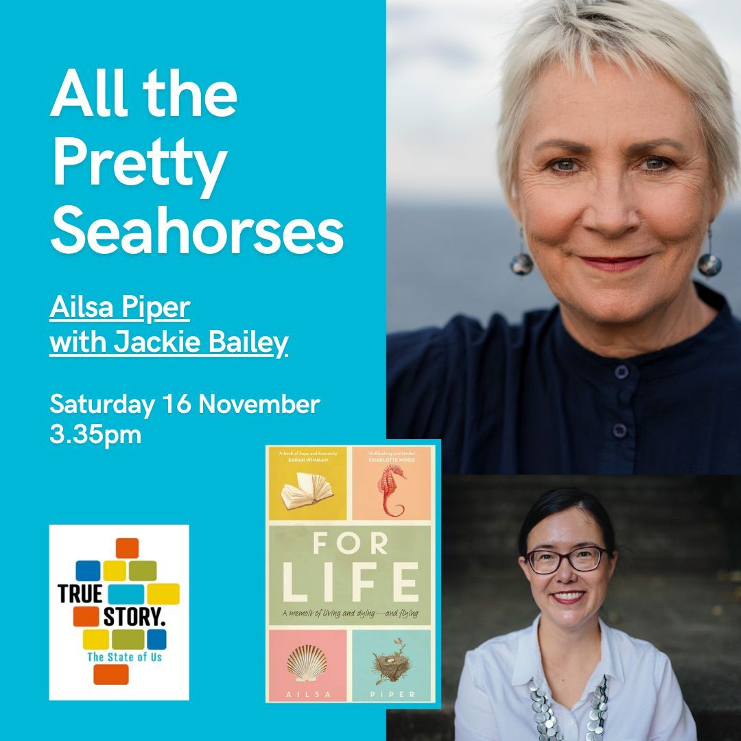 In #TrueStoryFestival, Ailsa discusses ritual, belonging and the joys of dictionary definitions with author of THE EULOGY Dr Jackie Bailey. Single session tickets are on sale now!

events.humanitix.com/true-story-202…