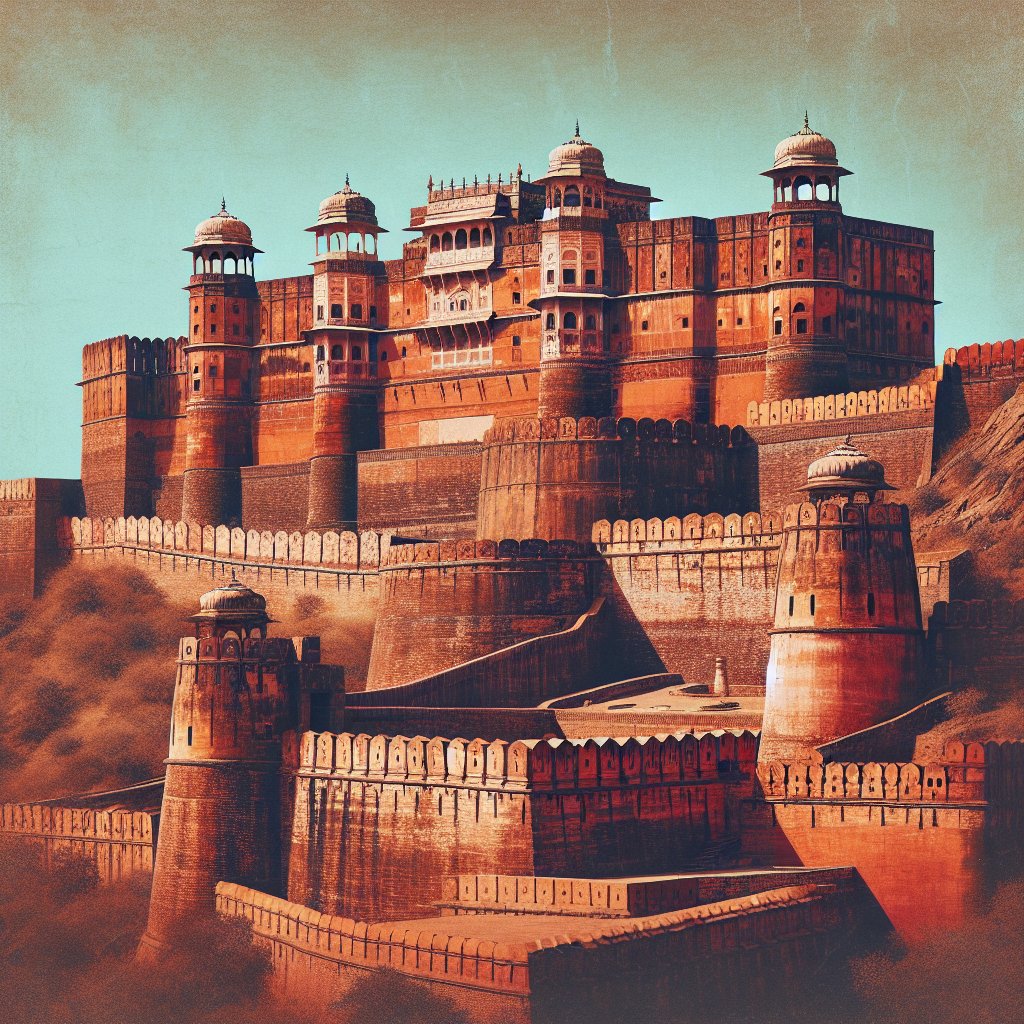 ChateauChron's tweet photo. Perched high on the Cheel ka Teela hills, the indomitable Jaigarh Fort stands as a sentinel of Rajput valor and engineering. #JaigarhFort #India #History https://t.co/GhJVa2A3AJ