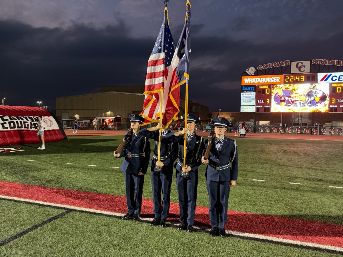 Cadets looking great at Senior Night!  Go Coogs!!!