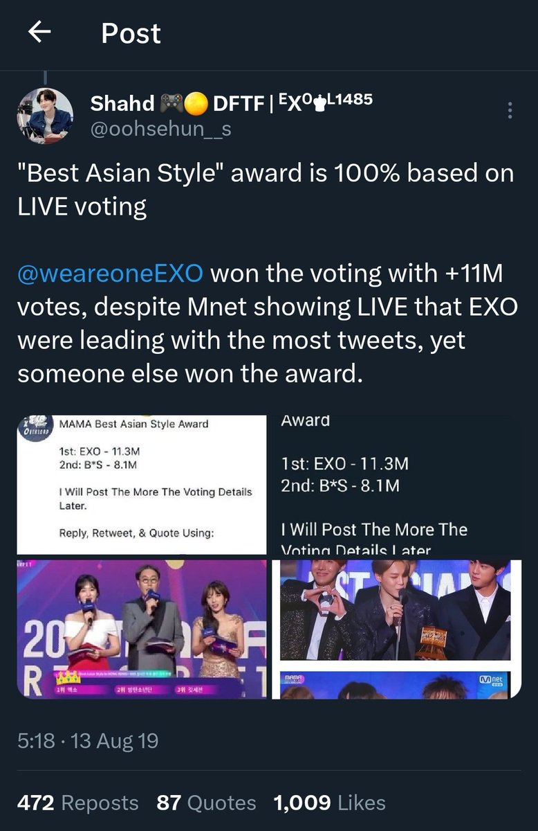 Xiuming_Day's tweet photo. MAMA 2017 (2/4)
#EXO #weareoneEXO #EXOtheStandard https://t.co/3S63tqjzGO