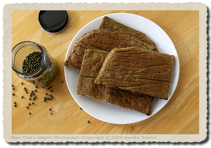 A recipe for mung bean bread, for those on a gluten-free diet or anyone feeling adventurous. #vegan  #bread nowthatsvegan.com/mung-bean-brea…