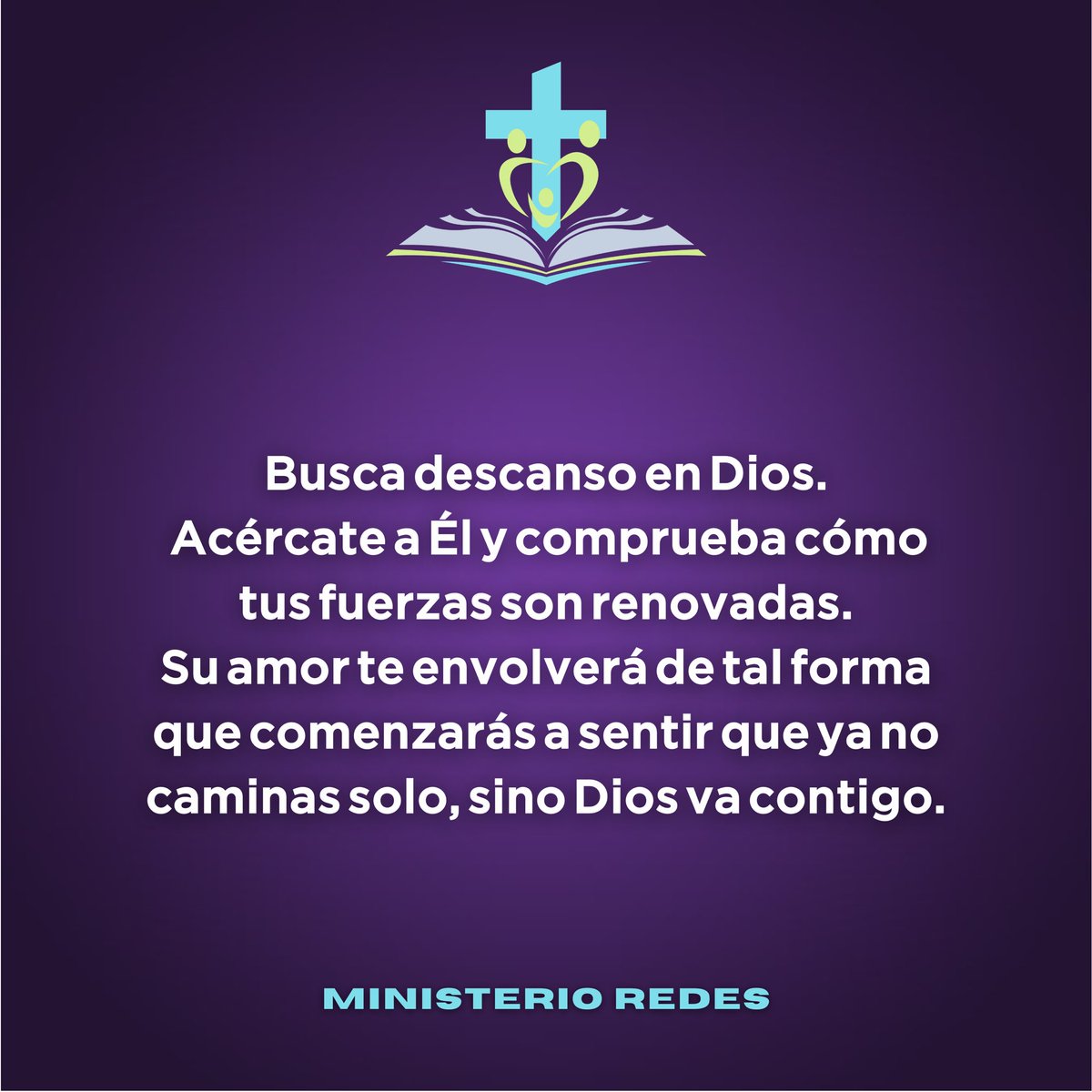 MinRedesChile's tweet photo. Es imposible no sentirse superado, cansado, agobiado y sin ganas de seguir. A medida que avanzan los días y los años, nuestro cuerpo va experimentando el cansancio y el stress que cada día depara.
Aún cuando veamos que no exista salida, Dios en su amor nos regala fuerzas y paz. https://t.co/lUw8r9VeCC