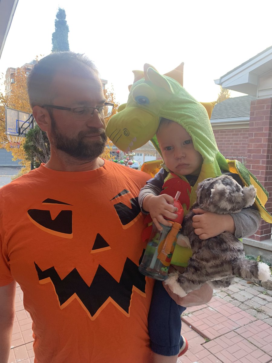anchoredforgood's tweet photo. Halloween 2024 - Bluey because we all love the show and I aspire to be more like Bandit but Lucky’s dad’s awkwardness. Darth Vader for a James Earl Jones tribute. Alex wearing his big brother Bens old dragon costume. Ben getting carried away by an alien. Me as a pumpkin. https://t.co/hYVF68pSEd