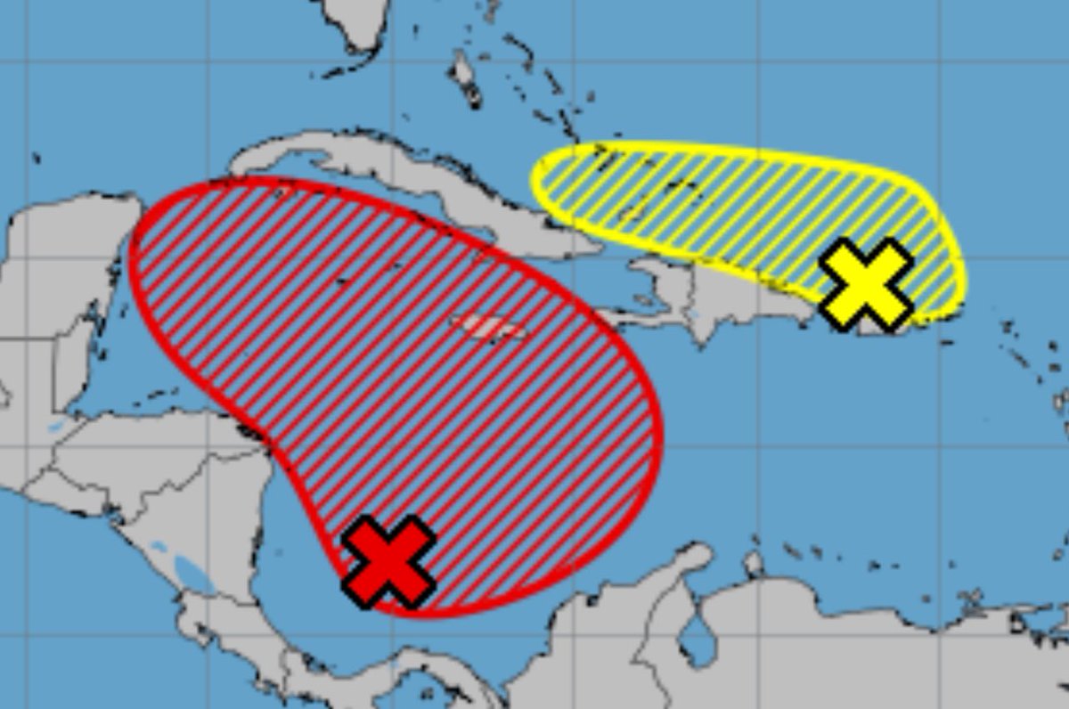 _iclima's tweet photo. 🔴Atención 

(80%) aumenta las probabilidades de formación ciclónica en el Caribe Occidental. 

Pendientes 👀 https://t.co/xPXmWRaXsX