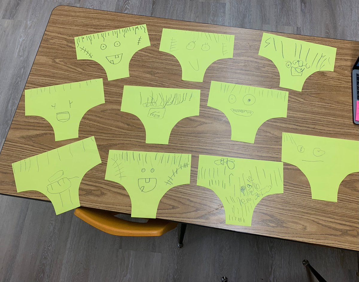 MichelleIshi's tweet photo. One of my favorites for Halloween is making Creepy Underwear with my class. @FRERoadrunners https://t.co/10bfYHdzOA