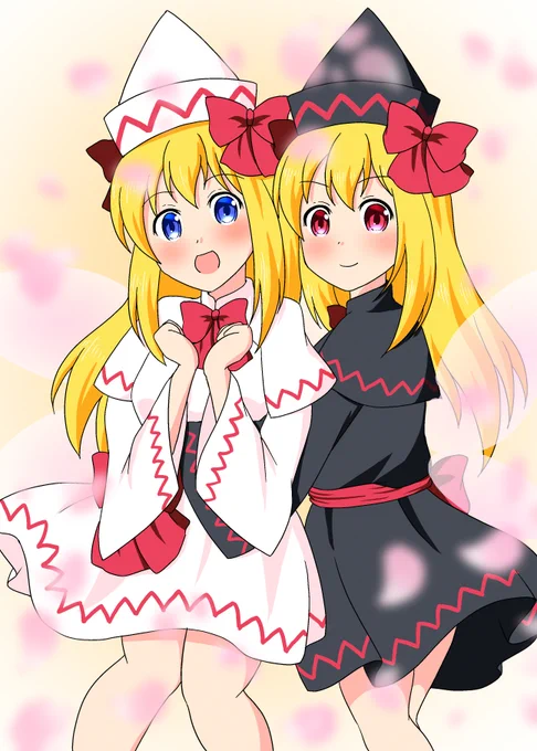 『春ですよぉ』お気づきの方もいらっしゃるかと思いますが、こちらの絵、2023年2月に描いたのをもう一度今の絵で描いてみました。少しは成長しているかな??←2023年2月 2024年10月→#リリーホワイト #リリーブラック #東方Project 