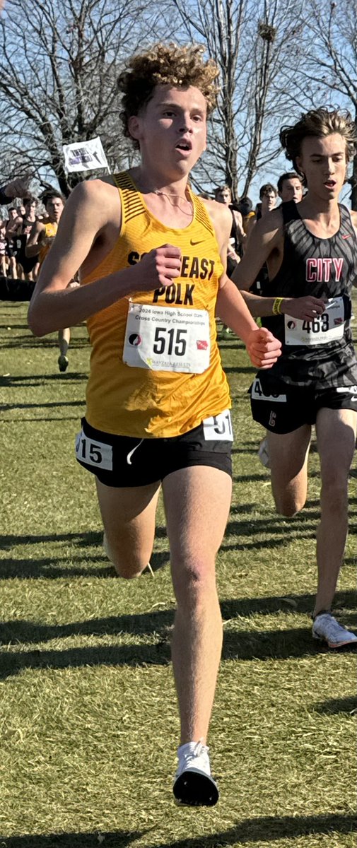 Brock Johnson wraps up his career at the state cross country meet.