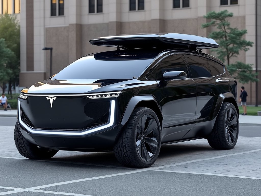 TesLatino's tweet photo. Yo, @elonmusk can you train Grok on what a Cybertruck actually looks like?

Prompt: Make an image of a Tesla Cybertruck. https://t.co/hVOiSf7bmx
