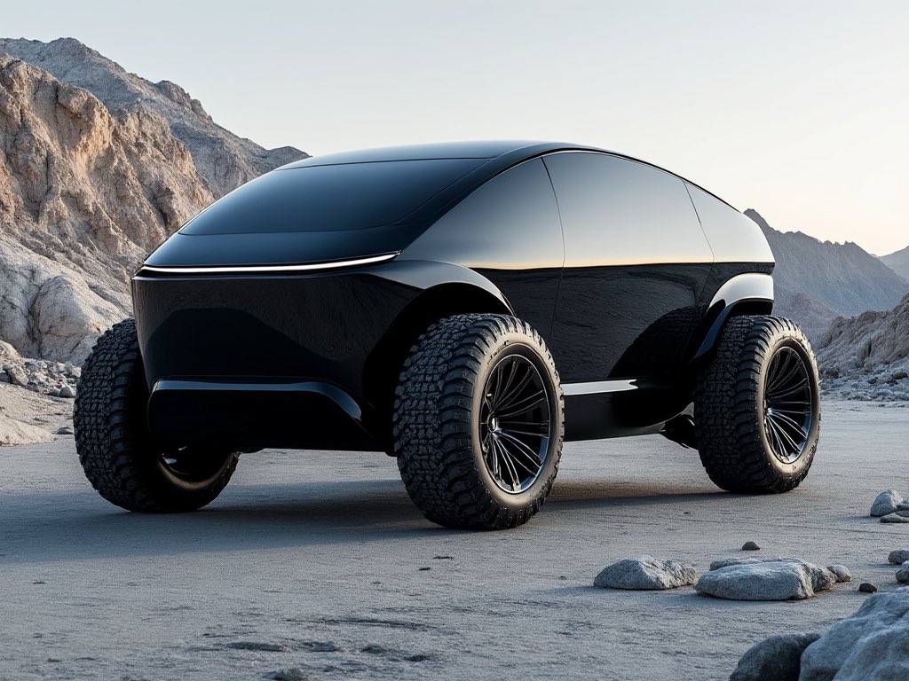 TesLatino's tweet photo. Yo, @elonmusk can you train Grok on what a Cybertruck actually looks like?

Prompt: Make an image of a Tesla Cybertruck. https://t.co/hVOiSf7bmx