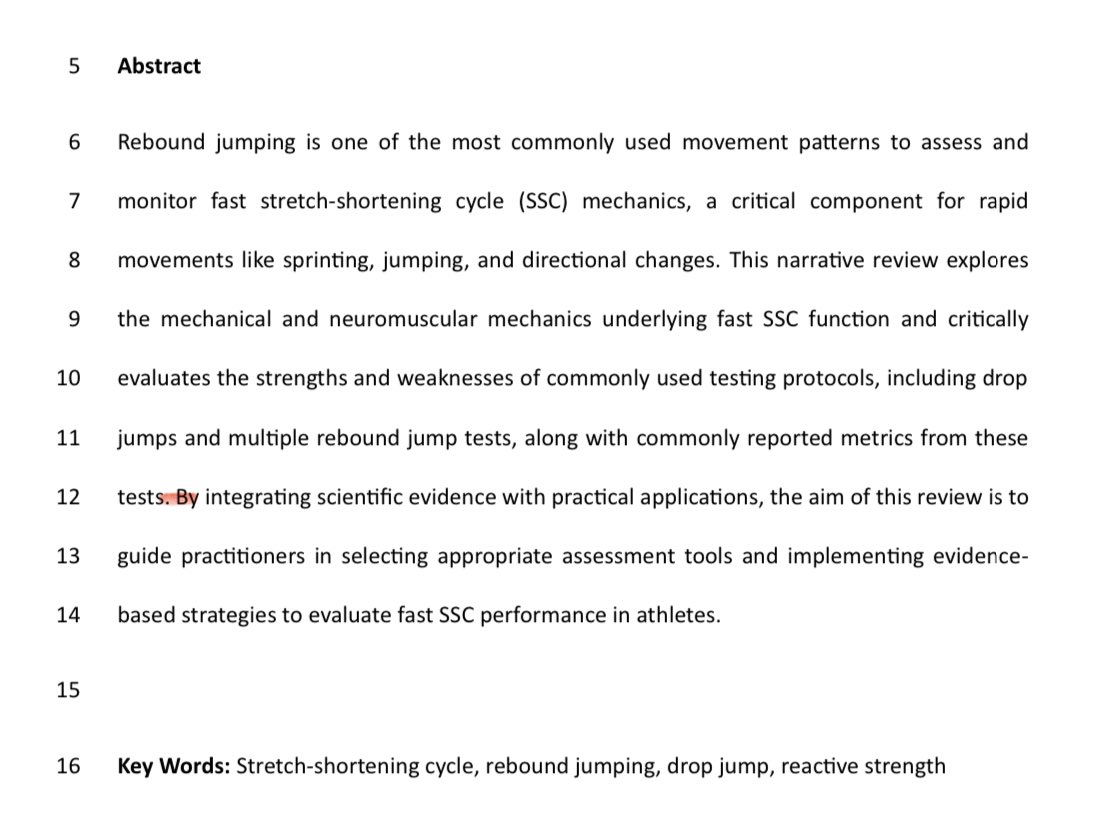 DrChrisBishop's tweet image. 📄 New paper just accepted in #SCJ entitled: A Narrative Review of Rebound Jumping and Fast Stretch-Shortening Cycle Mechanics, led by the ever-impressive @Jiaqing_Xu96. 

🔗 Link to accepted text on RG here: researchgate.net/publication/38….