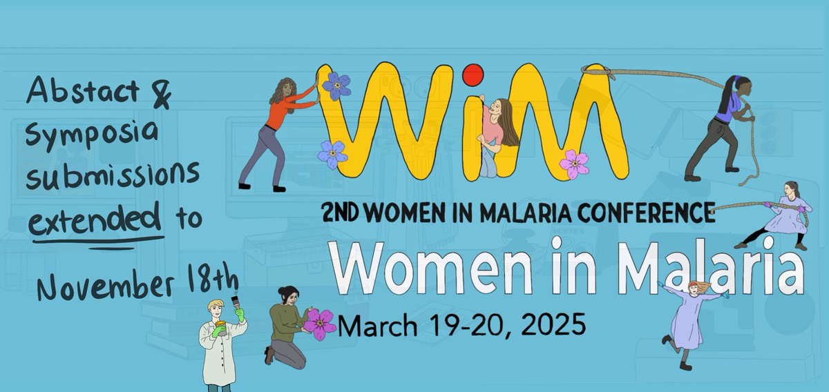 📢The submission for abstract &amp; symposia for the 2nd WiM Conference has been extended to November 18th, 23:59 CET! Please visit: shorturl.at/HodBx to submit your abstract and/or symposia proposal. Please re-share ☺️  #malaria #WomenInMalaria 🧬🧫🦟👩🏾‍🔬📊