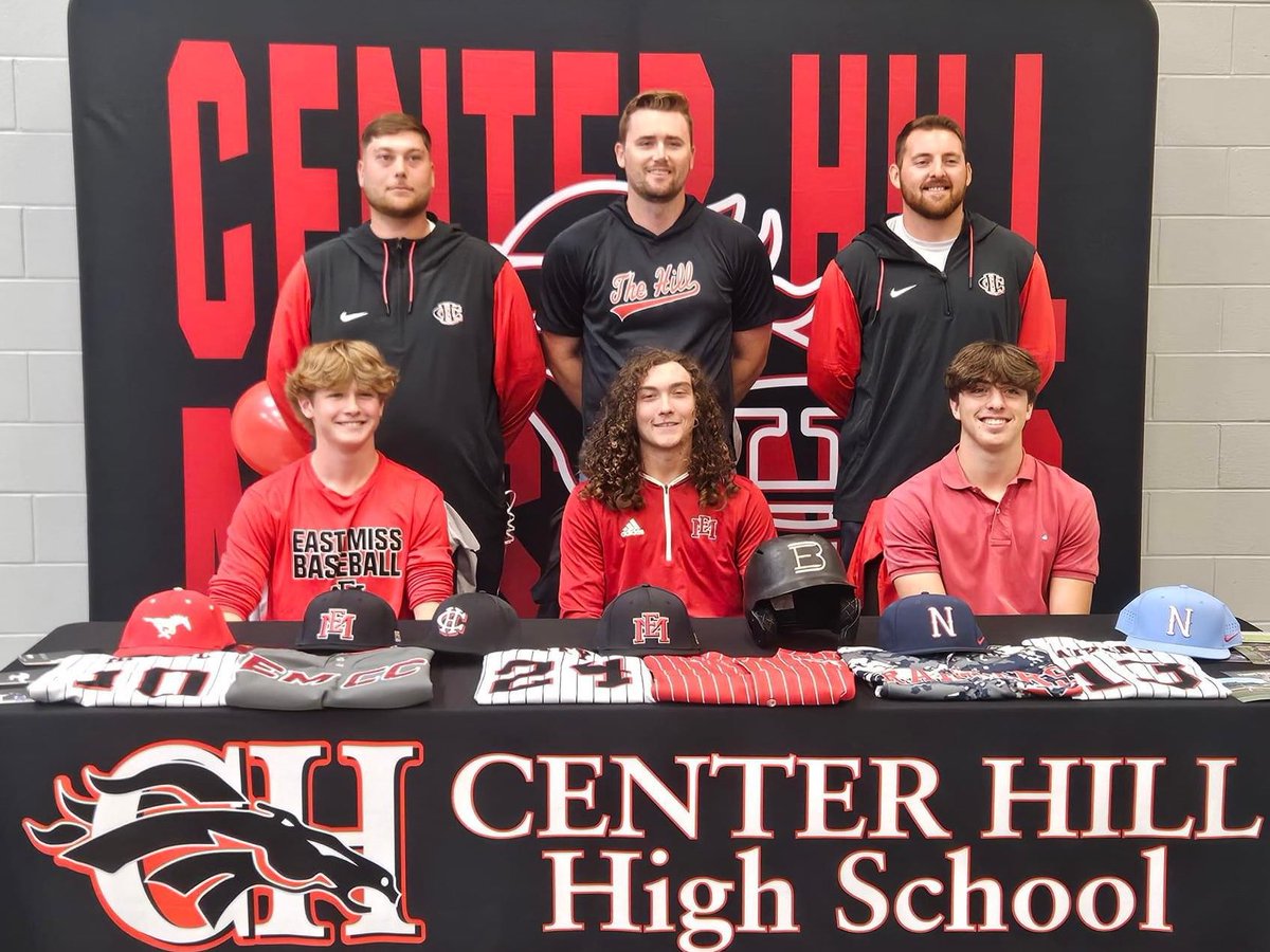 The Hill Baseball (@thehillbasebal1) on Twitter photo Signing day at The Hill 🔴⚫️
Cooper McCool: <a href="/EMCCathletics/">EMCC Athletics</a>
Whit Key: <a href="/EMCCathletics/">EMCC Athletics</a>
Mac Atkins: <a href="/NWCCBaseball/">Northwest Baseball</a>
Congratulations! Hard work always pays
#STANGS Signing day at The Hill 🔴⚫️
Cooper McCool: <a href="/EMCCathletics/">EMCC Athletics</a>
Whit Key: <a href="/EMCCathletics/">EMCC Athletics</a>
Mac Atkins: <a href="/NWCCBaseball/">Northwest Baseball</a>
Congratulations! Hard work always pays
#STANGS