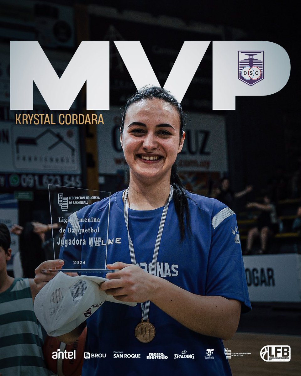 🌟 La 𝗠𝗩𝗣

🔝 𝐊𝐫𝐲𝐬𝐭𝐚𝐥 𝐂𝐨𝐫𝐝𝐚𝐫𝐚 la mejor jugadora de la #LFB🏀
